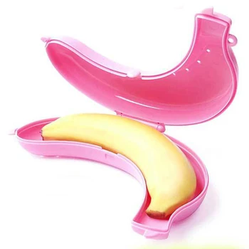 2019 Plastiko Bananų Raštas Konteinerių Lango Turėtojas Atveju Maisto Pietūs Vaisių Saugojimo