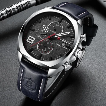 2020 CURREN Vyrų Sporto Laikrodžiai Mados Prekės ženklo Prabanga Kvarcinis Analoginis Clokc Laikrodis Relogio Masculino Vandeniui 30M Reloj Hombre
