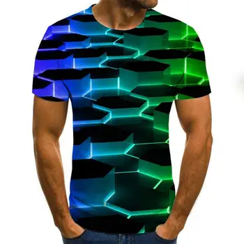 2020 Naujas Vyrų T-Shirt Atsitiktinis Trumpas Rankovės O-Kaklo Mados Juokinga Spausdinami 3d Vyrus/Moteris, Trišakiai Aukštos Kokybės Prekės Hombre