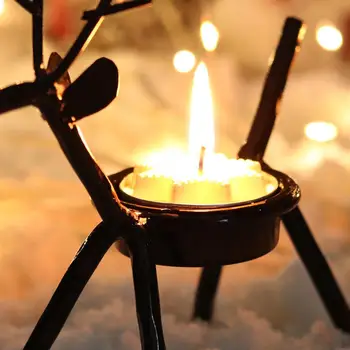 2021 Geležies Briedžių Žvakidė Žvakių Laikiklis Kalėdų Dekoracijas Namų Stalo 