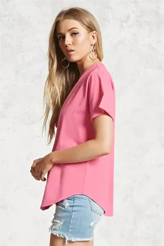 2021 m. Pavasario ir vasaros moters trumpas rankovėmis, krūtinės tuščiaviduriai sexy Hot Spot T-shirt Moterims, vientisos spalvos apvalios kaklo trumpomis rankovėmis T
