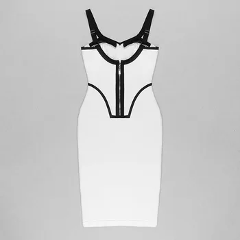 2021 Nauja Seksuali Tvarstis Moterų Suknelė Baltos Spalvos, Spageti Dirželis Bodycon Šalies Klubas Įžymybių Vasaros Suknelės, Elegantiški Drabužiai
