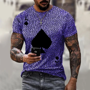 2021 naujas gaminys retro stiliaus vyriški t-shirt 3d spausdinimo raundo kaklo trumparankoviai vasaros tendencija t-shirt gatvės stilius