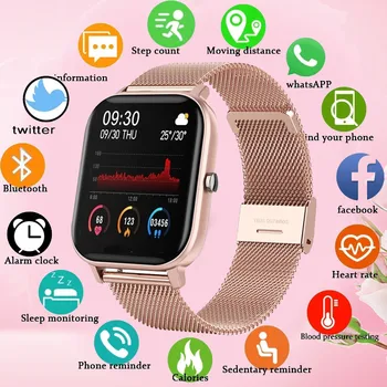 2021 Naujas P8 Spalvotas Ekranas, Smart Watch Moterys vyrai jutiklinių Fitness Tracker Kraujo Spaudimas Smart Watch Moterų Smartwatch už xiaomi