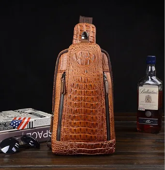 2021 naujas vyrų krokodilo modelis krūtinės maišą mados krepšys daugiafunkcinis pečių maišą Įstrižainės maišelį Crossbody krepšys