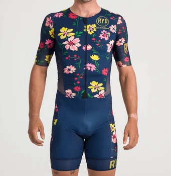2021 RYD Vyrų skinsuit pro komandos dviratį jumpsuit Triatlonas kostiumas aero Kostiumas Užsakymą ropa ciclismo mtb drabužių lauko plaukimo Paleisti