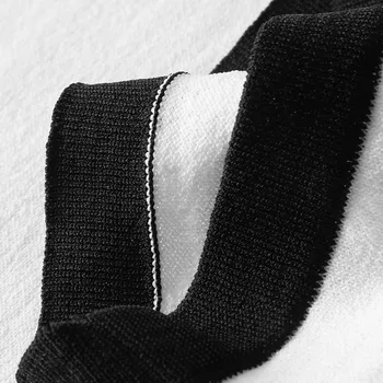 2021 Vasaros Megzti Marškinėliai Vyrams Susiuvimo Trumpas Rankovės O-kaklo Viršūnes Tees Atsitiktinis Verslo Socialinės vyriškų Drabužių Streetwear T-shirt
