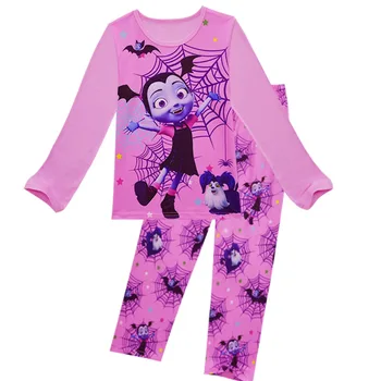 2021Girls pižama rinkiniai vampirina pižamos vaikams pijama vampirin sleepwear namų drabužių animacinių filmų Kūdikio pijama nustatyti Helovinas drabužiai