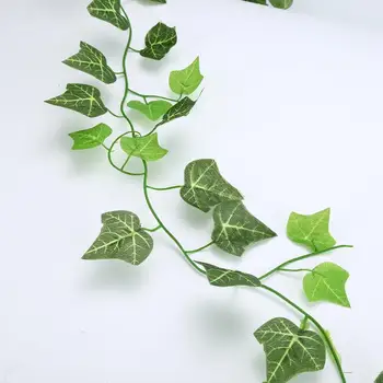 210cm Ivy Green Netikrą Lapų Dirbtinės Girliandą Augalų Vynmedžių Lapai Namų Plastiko Rotango String Dirbtinių Augalų Sienos Vestuvių Dekoras