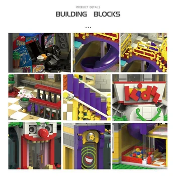 2329pcs Joker Rojus Idėjų Streetview Pastato Žaislų Rinkinys Statyba Blokai Miestas Kūrybos Architektūros Modelį, Vaikai, Vaikams, Dovanos