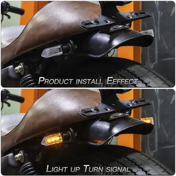2vnt 12V LED Motociklo Posūkio Signalai, Galiniai Žibintai Indikatorių Indikatorius Uodegos Šviesos 