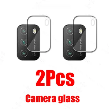 2vnt Kameros Objektyvo Stiklas Poco M3 X3 Screen Protector 10 t Stiklo Xiaomi Redmi Pastaba 9 7 8 9S 9 Pro 8T Max 8 9C 9A Filmas Atveju