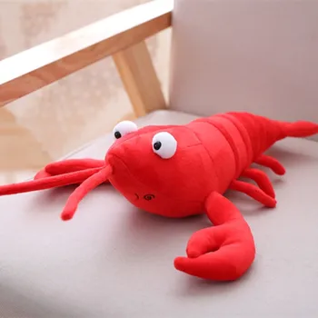 30-80cm Omaras Modeliavimas Pliušinis Žaislas, Lėlė Įdaryti Jūros Gyvūnų omaras pagalvę Kūrybos Minkštas Vaikas Žaislai