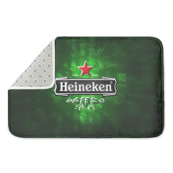 3D Heineken Alaus Spausdinti Grindų Kilimėliai, Durų Koridoriaus, Virtuvės Grindų Kilimėliai, Matinis, Ne slydimo kilimėliai, Bekvapis ir Durable_xldp18