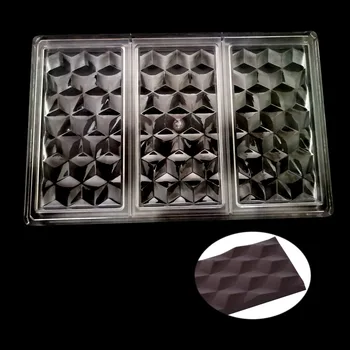 3D Kubų Polikarbonato Šokolado Barai Pelėsių PC yra Maisto Klasės, Saldainiai Formos Šokoladiniai Saldainiai, Konditerijos Įrankis