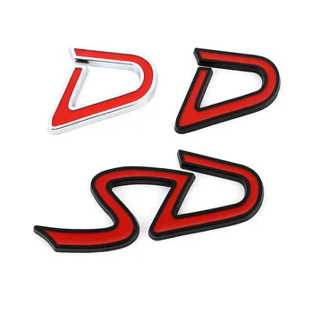 3D Metalo SD D Logotipas Ženklelis Emblema Automobilio Lipdukas, Decal BMW MINI Vario r55 toksiškas gyvūnijai R56 R60 R61 klubo narys F55 F56 F60 Tautietis Automobilio Stiliaus