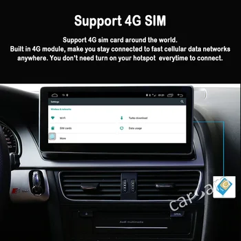 4+64G Android Padalinio Stereo Rodymo Sistema Q5 SQ5 2009-2016 su Audi concert/simfonijos, radijo, GPS Navigacijos