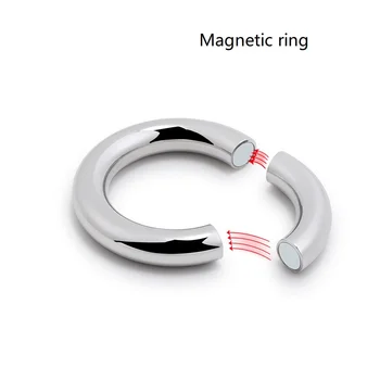 5 dydis pasirinkti, Sunkiųjų vyrų Magnetinis Kapšelį Neštuvų metalo varpos gaidys fiksavimo Žiedą Atidėti ejakuliacija BDSM Sekso Žaislas vyrams