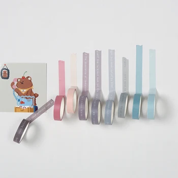 5 ritiniai/dėžė vientisa spalva popieriaus juosta nustatyti iškarpos medžiagos, apdailos nešiojamojo kompiuterio priedai mokyklos raštinės reikmenys