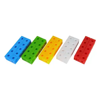 50Pcs Snap Kubeliai Matematikos Susieti Kubeliai Blokavimo Skaičiavimo Blokų, Mokymosi Žaislai