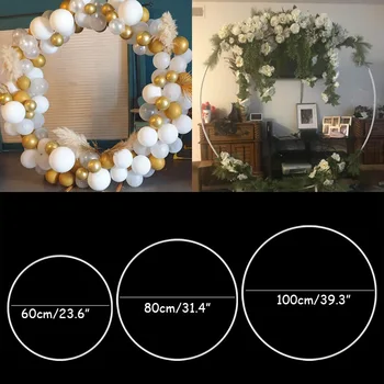 60/80/100cm plastiko dirbtinių gėlių vainikas rėmo vestuvių dekoravimas 