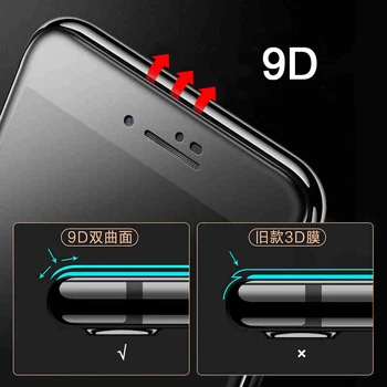 9D Anti-pirštų atspaudų Grūdintas Stiklas Iphone 6 6S 7 8 Plius 10 XR X S XS Max Pilnas Apsauginis Stiklas apple ipone 9H Matinė Plėvelės