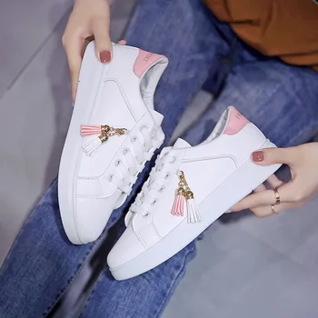 Akių Balti Bateliai Moterims Kvėpuojantis Sneaker Studentų Korėjos Laisvalaikio Sportiniai Bateliai Mergaitei Butas Moterų Batai