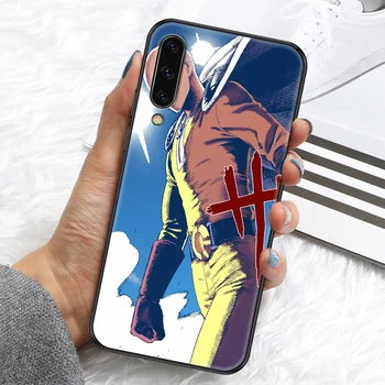Anime VIENAS SMŪGIS VYRAS Saitama Telefono dėklas, Skirtas Samsung 