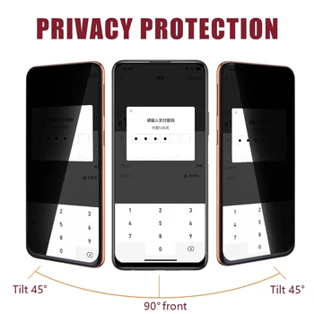 Anti Spy Grūdintas Stiklas Huawei Honor 10 10i 30i 20 Lite 20E 20i 20S Peržiūrėti 30 Pro 30S Privacy Screen Protector Kino Dangtis