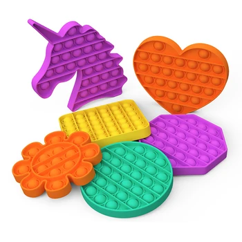 Anti-Streso Fidget Žaislas Push Pop Burbuliukai Paprasta Dimple AntiStress Fidget Žaislai, Vaikai Ir Suaugusieji Turi Plonas Įtempių Jausmus Žaislai