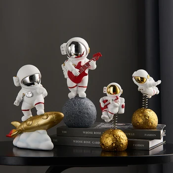 Astronautas Astronautas Kūrybos Statula Astronautas Statulėlės Abstrakti Skulptūra 