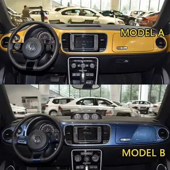 Automobilio Stilius Apima Dashmat Brūkšnys Kilimėlis prietaisų Skydelio Dangtelį Kilimų vw Volkswagen Beetle Coccinelle Maggiolino 2011 m. 2012 m. 2013 m. 2019 m.