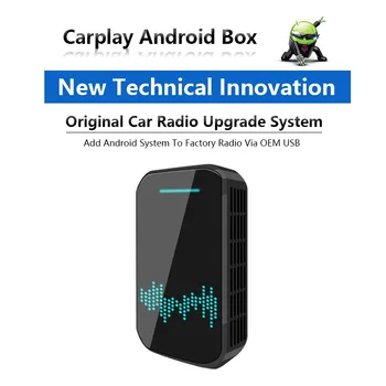 Belaidžio Carplay su 4+32G ai langelį Android9.0 paramą 1DIN auto Media Tv Box Audi VW Ford Opel Skoda MP5 USB