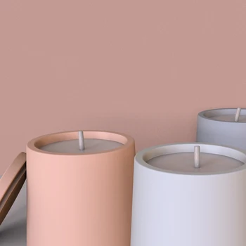 Betono Žvakidė Silikono Formos Kūrybinės baldų Projektavimas Cemento Žvakė Taurės Vaškas pelėsių 