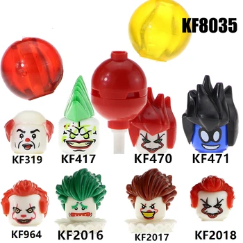 Blokai Klounas Pennywise Redux Joker Su Raudona Balionas Freakazoid Duomenys Žaislai Vaikams KF8035