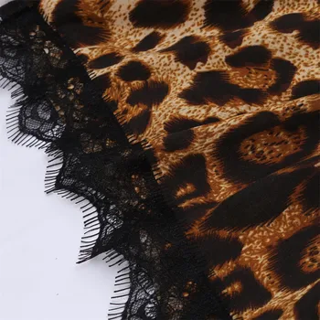 Bodysuit Moterų Plius Dydis Mados Leopard Seksualus Apatinis Trikotažas Lankas Nėrinių Apdaila Leopard 