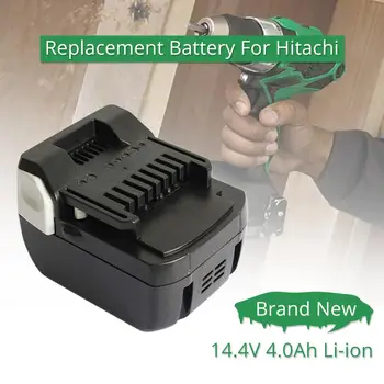 BSL1415 BSL1430 Li-ion 14,4 V Ličio 4000mAh Įkrovimo baterija (akumuliatorius Hitachi Bevieliuose Elektros Įrankiuose C 14DSL DS14DBL R14DSL