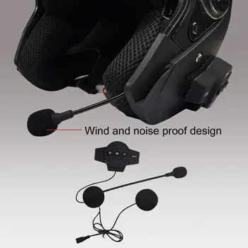BT10 Motociklo Bluetooth 4.1 Šalmas domofonas Belaidė laisvų rankų skambučių Rinkinys, Stereo Anti-trukdžių Ryšio Su Mic