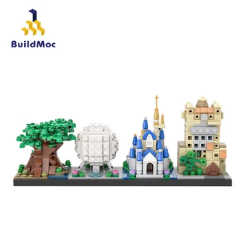 BuildMoc Architektūros Draugų Mergaitė, Princesės Pilis SS Filmą Horizontai Nustatyti Winterfell Pilies Statyba Blokai, Plytos, Žaislų, Dovanų