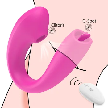 Clit Sucker Dildo Nuotolinio Valdymo Vibratoriai Moterims Liežuvio Lyžis Vibratorius Blowjob Klitorio Stimuliatorius Čiulpti Vibratorius Suaugusiųjų