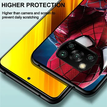 Cool Super Vyrai Hero Spider Už Xiaomi Poco C3 M3 M2 X3 NFC X2 F3 F2 Pro F1 Mi Žaisti Sumaišykite 3 A2 Lite A1 6 5 Pro Telefono dėklas