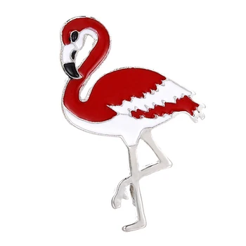 Crystal Pin Spalva Moterys Dovanos Flamingo Kalnų Krištolas Krūties Pin Priedai Rožinės Spalvos Papuošalai Dažytos Paukščių Sagės, Drabužiai
