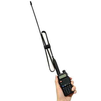 CS Taktinis Antena Walkie Talkie Baofeng UV-5R UV-82 SMA-Female Jungtis VHF UHF 144/430Mh Sulankstomas Kumpio ir CB Radijo ryšio