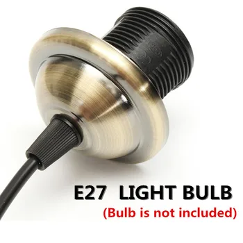 Derliaus Edison lempose E27 Varžtas Lubų Rose Light Pakabukas Šviesos Turėtojo E27 Varžto Lizdas Bazės Retro Kaitinimo AC110V