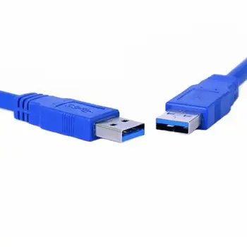Didelės spartos USB 3.0 Type-A male-to-male M / M USB prailginimo kabelis AM AM 4.8 Gbps palaiko USB 2.0 kompiuterį mobiliosios TELEVIZIJOS
