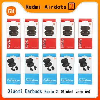 Didmeninė Xiaomi Redmi Airdots 2 Bluetooth 5.0 tws Vandeniui Ausines Fone Xiaomi Ausinių Pagrindinis 2-Ear Ausinės