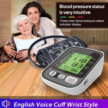 Digitale Lcd Pols Bloeddrukmeter Automatische Kamertonas ' Arterijų Prietaiso Bloeddruk Impulso Mete Kraujo Spaudimo Monitorius Sveikatos