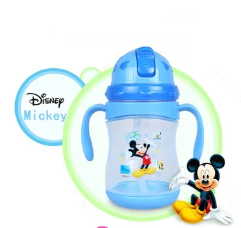 Disney Mickey Minnie snieguolė Serija Vaikams virdulys Šiaudų virdulys Animacinių filmų poros gėrimo šiaudelis Berniukas mergaitė Išmokti gėrimo taurė
