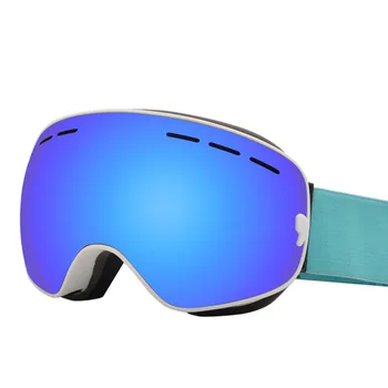 Dvigubo Objektyvo Anti Rūko Slidinėjimo Akiniai Snow mountain UV400 akiniai anti uv off road šalmas kaukę, akinius, Slidinėjimo Didelis Rėmas vyrai moterys
