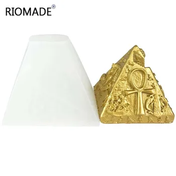 Egipto Piramidės Silikono Formos Minkštas Šokoladinis Pyragas Pelėsis 